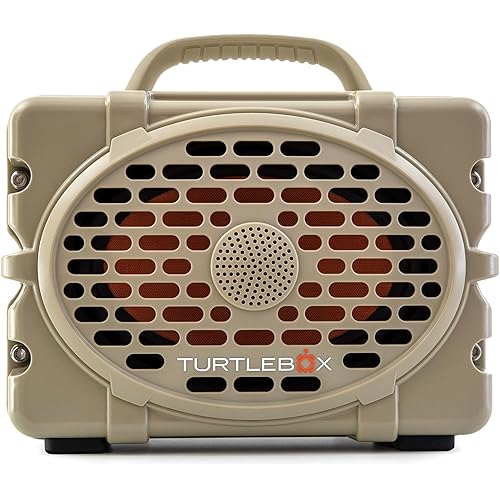 Turtlebox Original Gen 3: Portable Outdoor Bluetooth Speaker – Ultra-Loud (120dB), Waterproof (IP67), Rugged, Impact-Resistant, 3-Day Battery | Party Mode: Unlimited Pairing Stereo, Tan/Tan