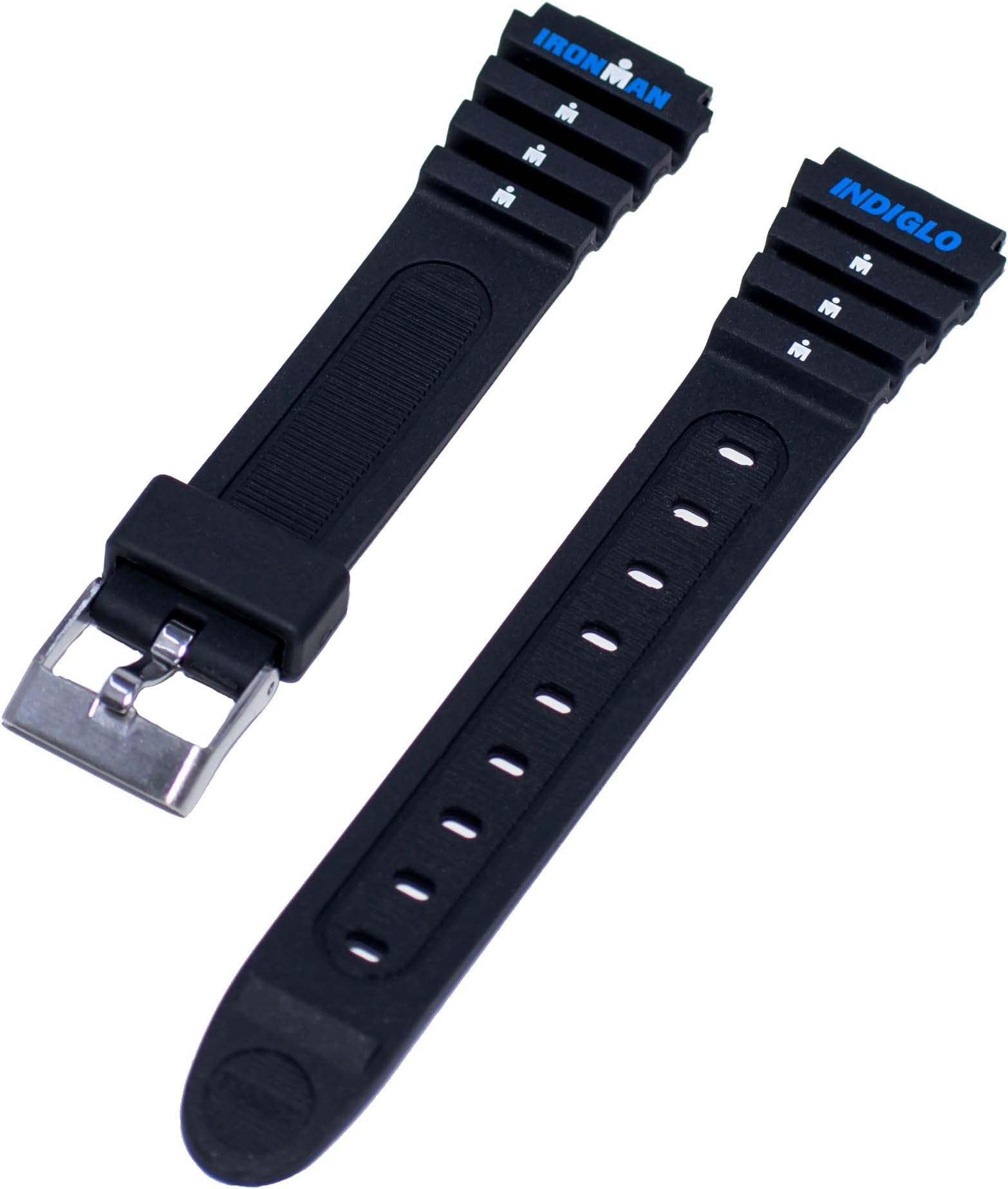 Timex Ironman Triathlon Women's 15mm Small Classic Black Sport Indigo Replacement Watch Band T82271