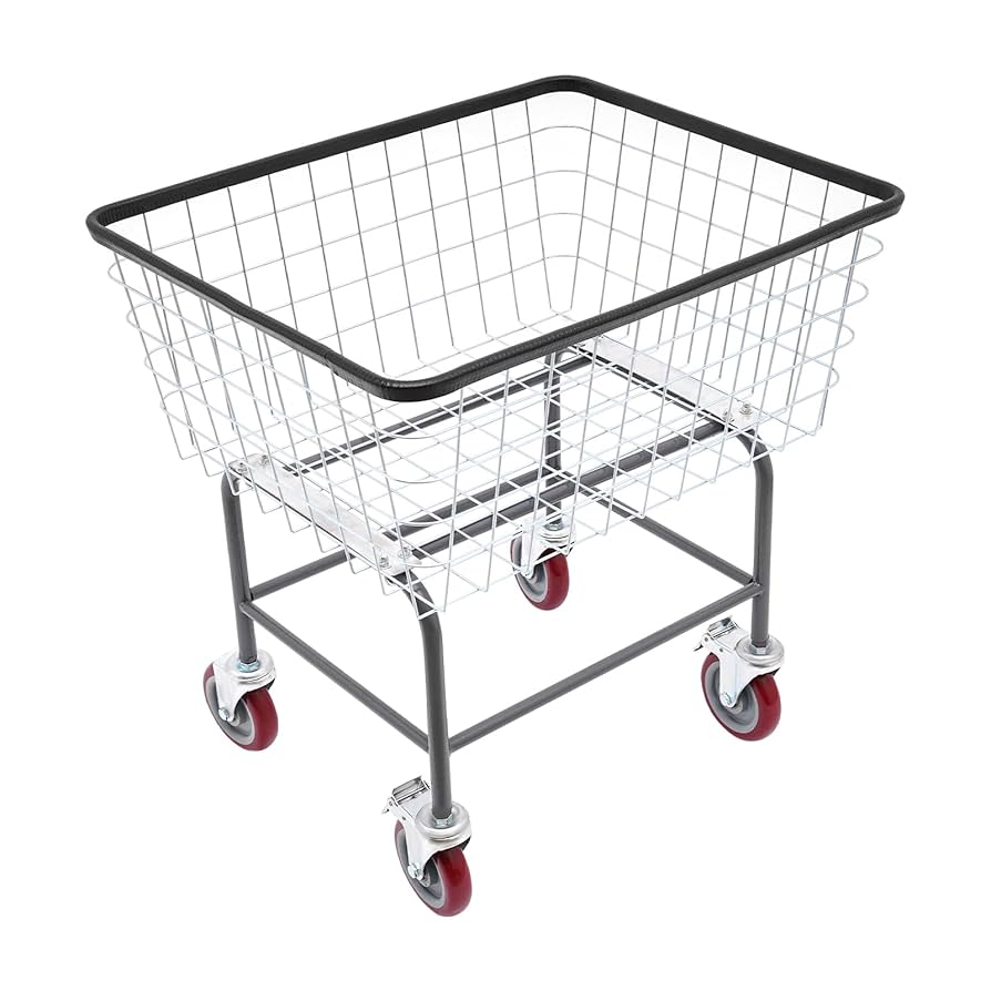 【極美品】LAUNDRY CART WITH POLE RACK CHROME DULTON ONLINE SHOP | LAUNDRY CART WITH POLE RACK CHROME