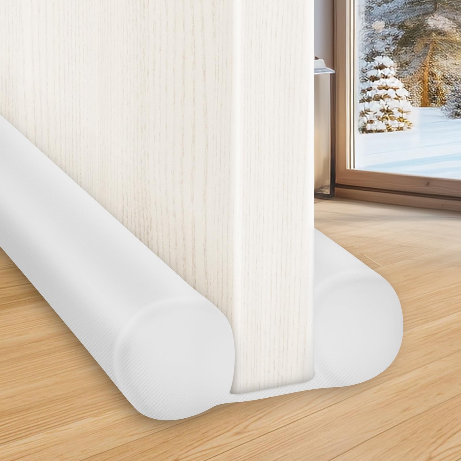 MAXTID Under Door Draft Stopper - Large Doors Seal Gap Bottom of Doors 36" Adjustable