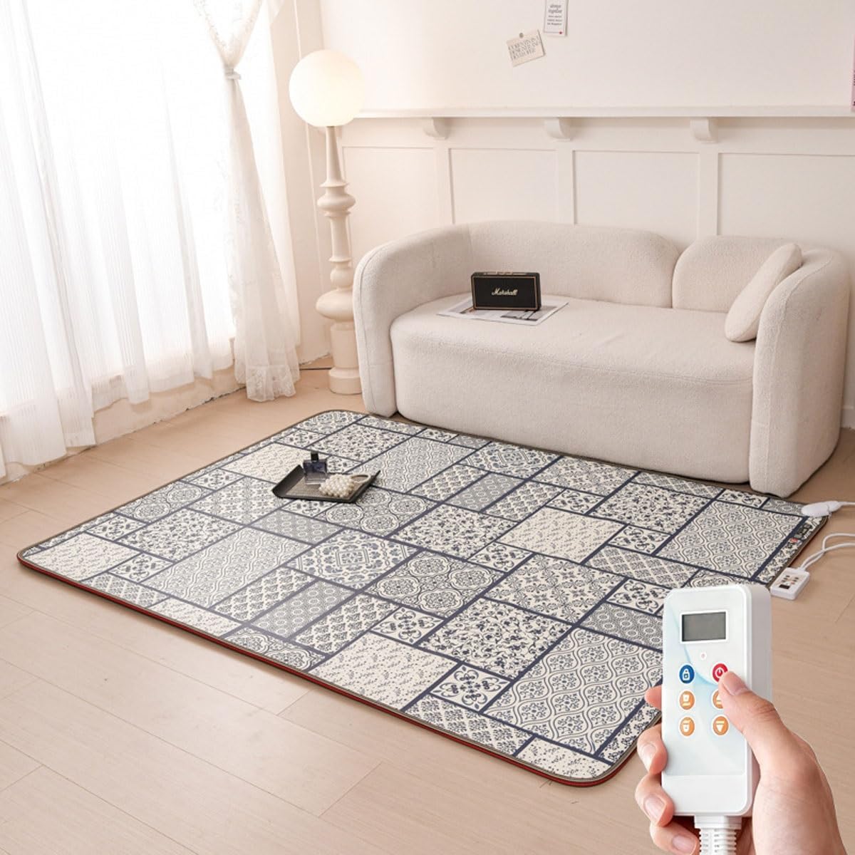 Alfombrilla calefactora de PVC impermeable con sistema radiante por infrarrojos