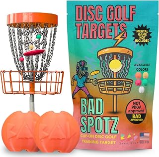 Disc Golf Putting Target | Clip-On Practice Aid for Improved Accuracy | Disc Golf Accessories | Multiple Colors & Pack