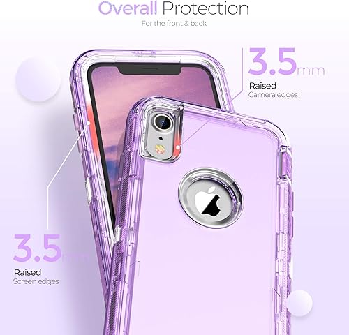 Vista 14 de ORIbox Funda compatible con iPhone XR, resistente a los golpes, anticaídas, transparente (paquete de 3)