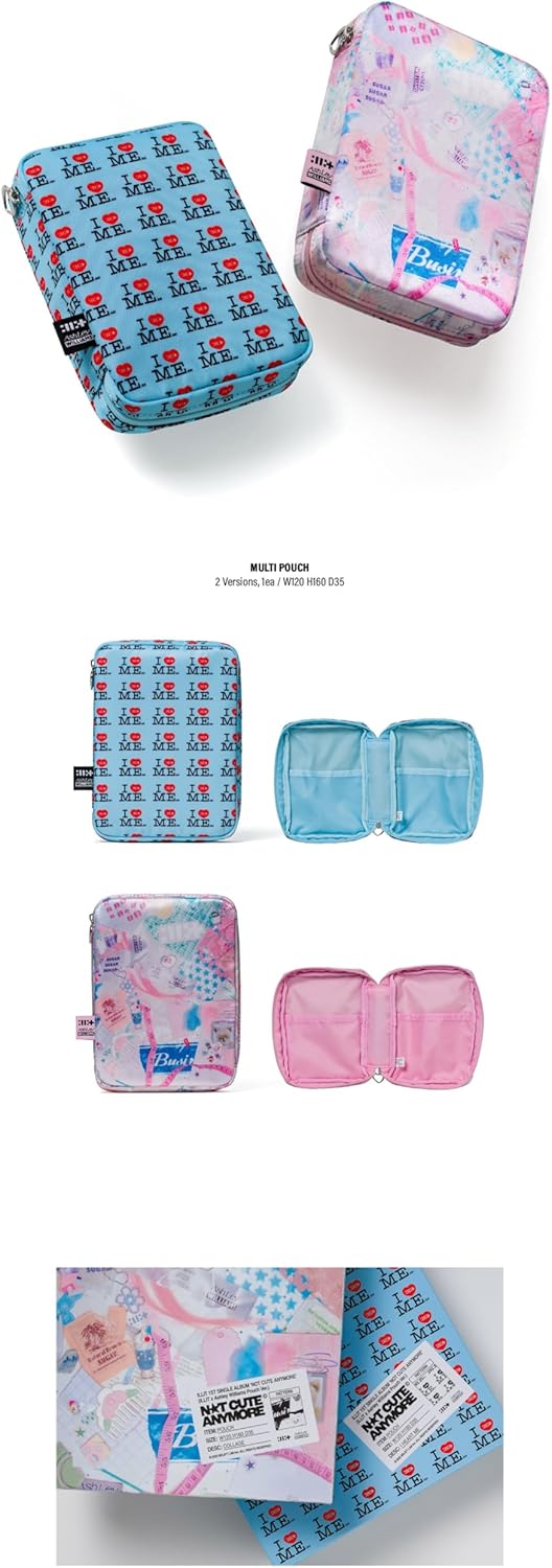 ILLIT 1st Single Album 'NOT CUTE ANYMORE' ILLIT x Ashley Williams Pouch Ver. (COLLAGE)