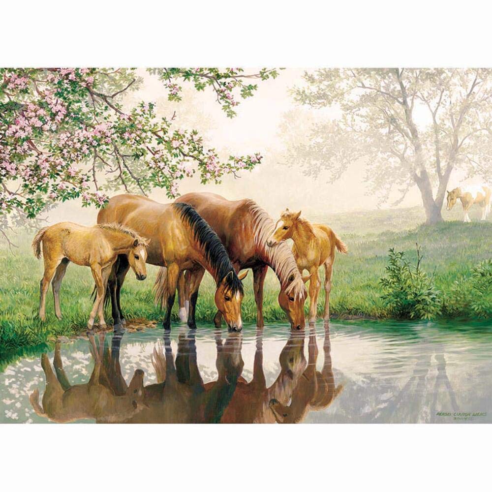 Cobble Hill 350 Piece Family Puzzle - Horse - Contains Small, Medium and Large Puzzle Pieces