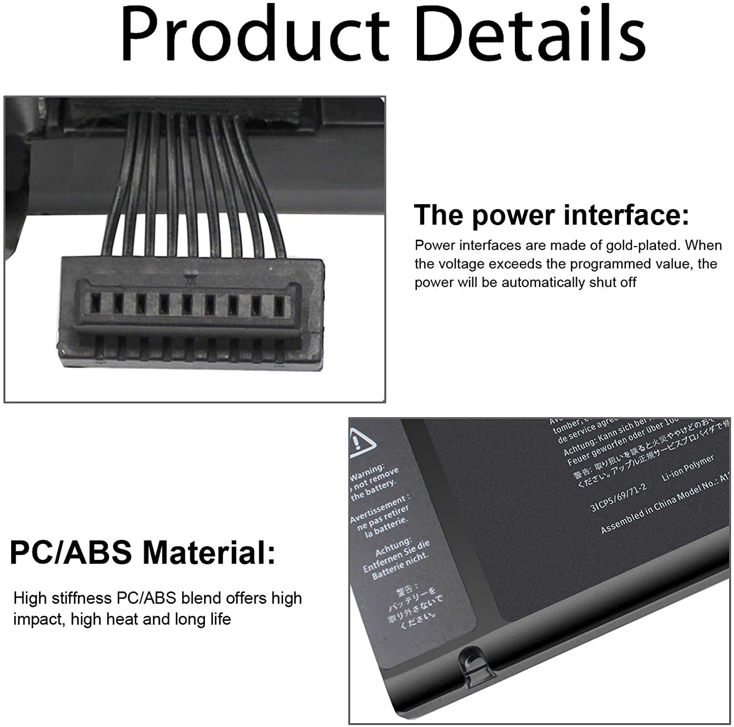 Batteria Kyuer 77.5Wh A1321 Per MacBook Pro 15" A1286 (Mid 2009-2010) 9-Celle, Sostituzione Di Alta Qualità Con Garanzia 18 Mesi