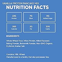 Vista 6 de Flourish - Mezcla de proteínas para panqueques y waffles, aislado de proteína de suero y semillas de lino, sin OMG, sin azúcar añadido