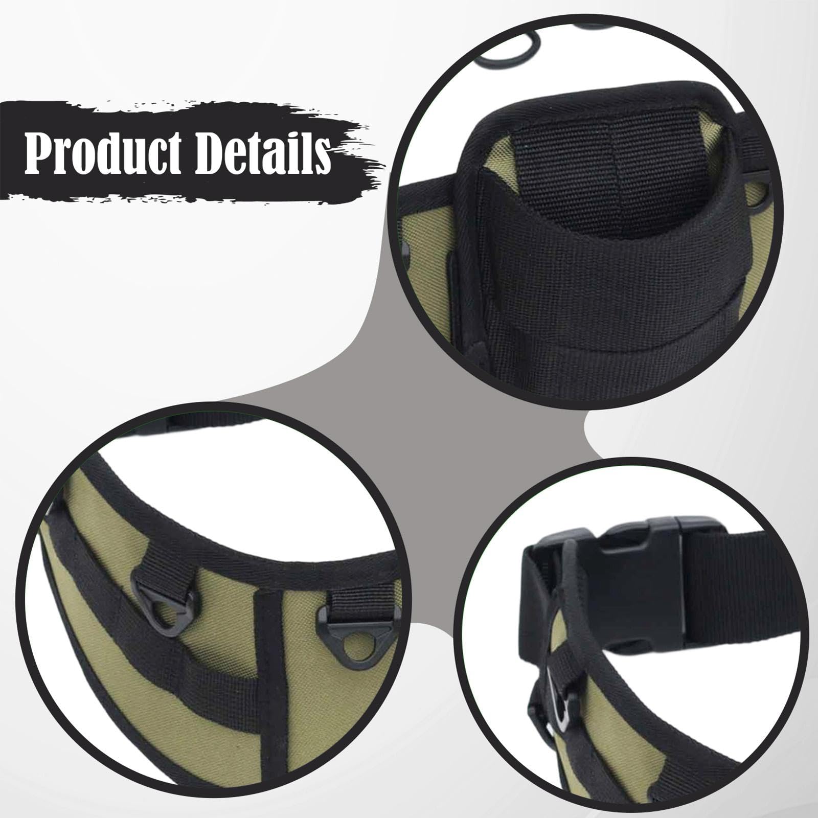 Fishing Waist Belt Ausgestattet mit Einstellbarem Rutenhalter Gepolstertem Einsatz Strapazierfähigem Polyestergewebe Und Multifunktionalen Haken für P