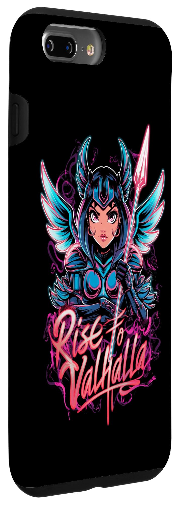 iPhone 7 Plus/8 Plus Viking Rise To Valhalla Colorfull Valkyrie Norse Mythology Case - Image 3