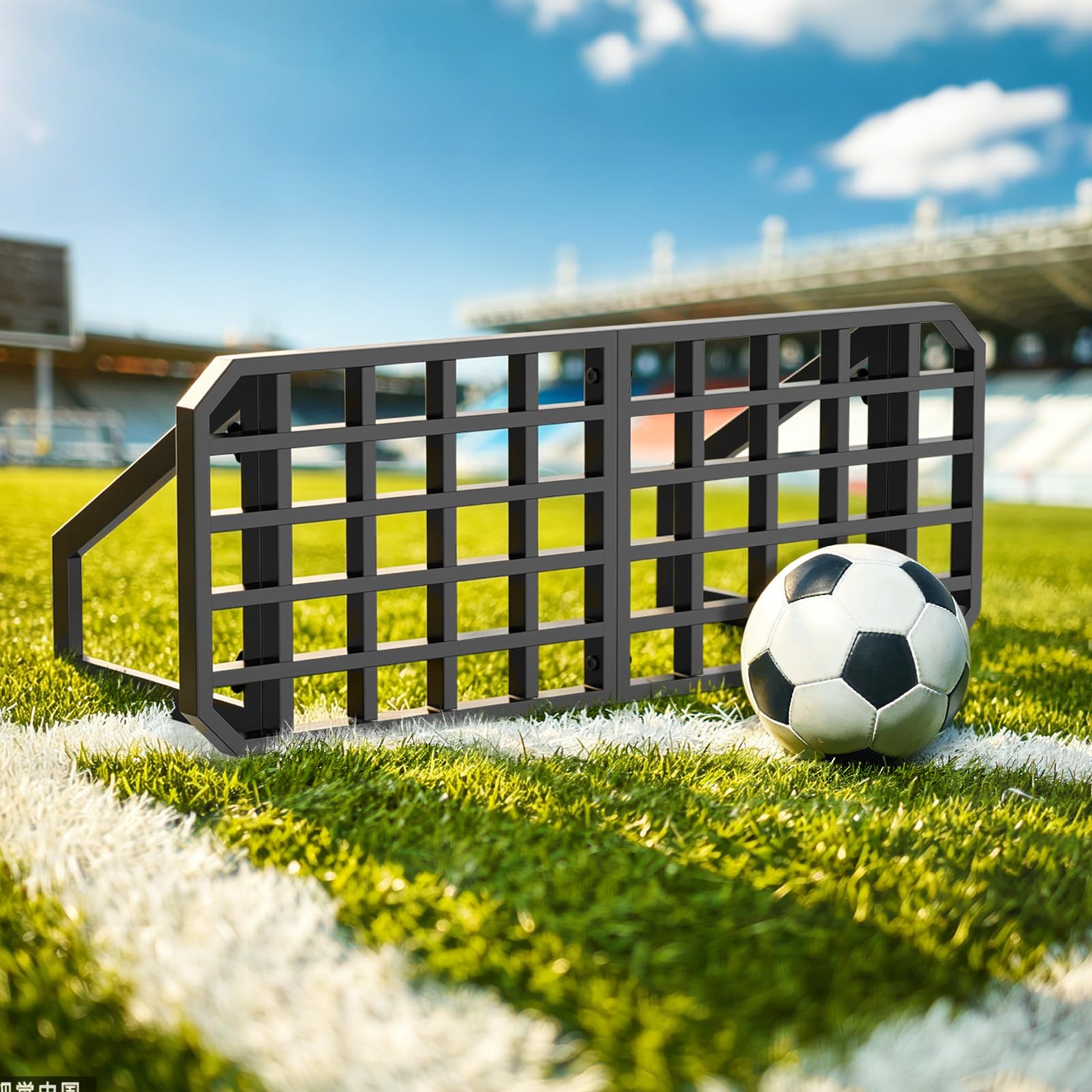 Fußball Rebound Board, Rebounder Board Fussball Trainingszubehör - Pass & Schuss Fußball Training, Fussball Rebounder mit 2 Rückprallwinkeln