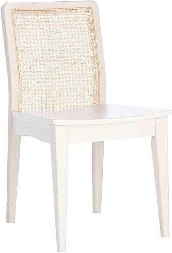 Miniatura 5 de Safavieh Home Collection Benicio DCH1005B-SET2 - Silla de comedor (2 unidades), color blanco y natural