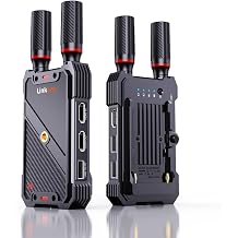 Wireless Video Transmitter and Receiver,KVM Remote Control,1312ft/400m,lt;0.05s Latency, 1TX to 5RX, Loop-Out,from PC Laptop Camera STB to TV Projector Screen Live Streaming Remote Monitoring