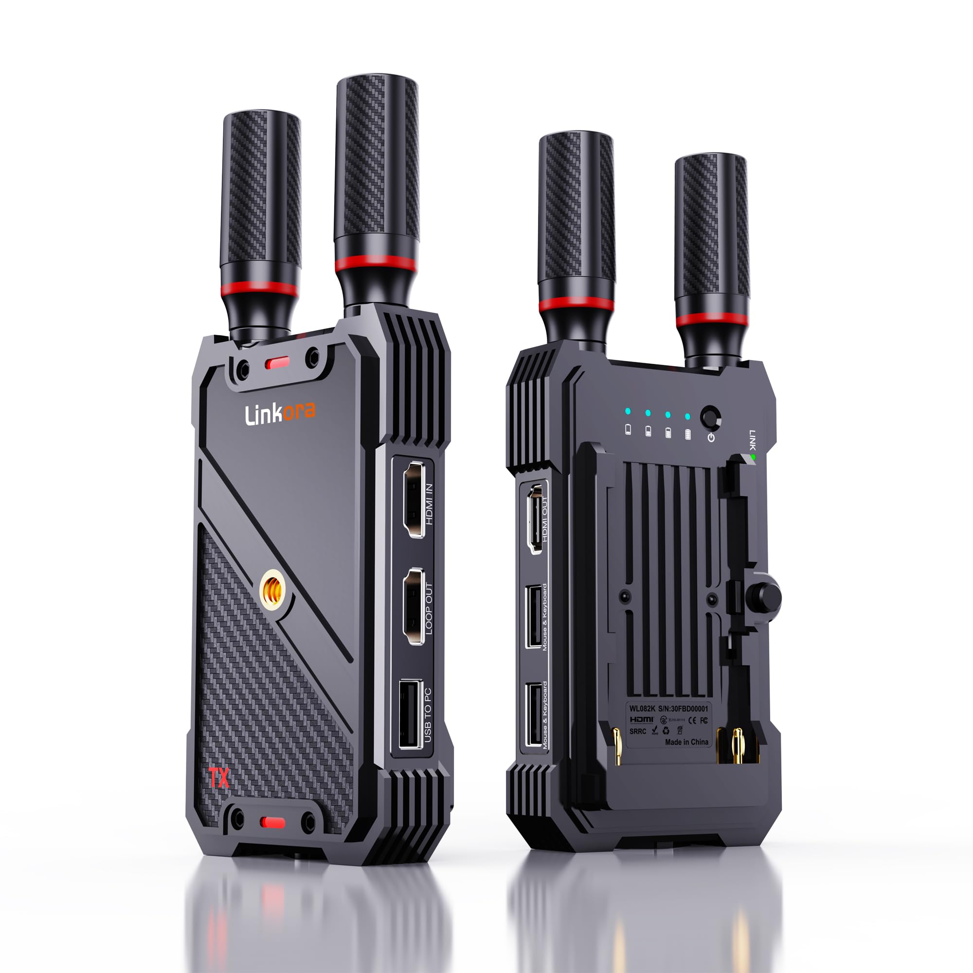 Photo 1 of Wireless Video Transmitter and Receiver,KVM Remote Control,1312ft/400m, <0.05s Latency, 1TX to 5RX, Loop-Out,from PC Laptop Camera STB to TV Projector Screen Live Streaming Remote Monitoring