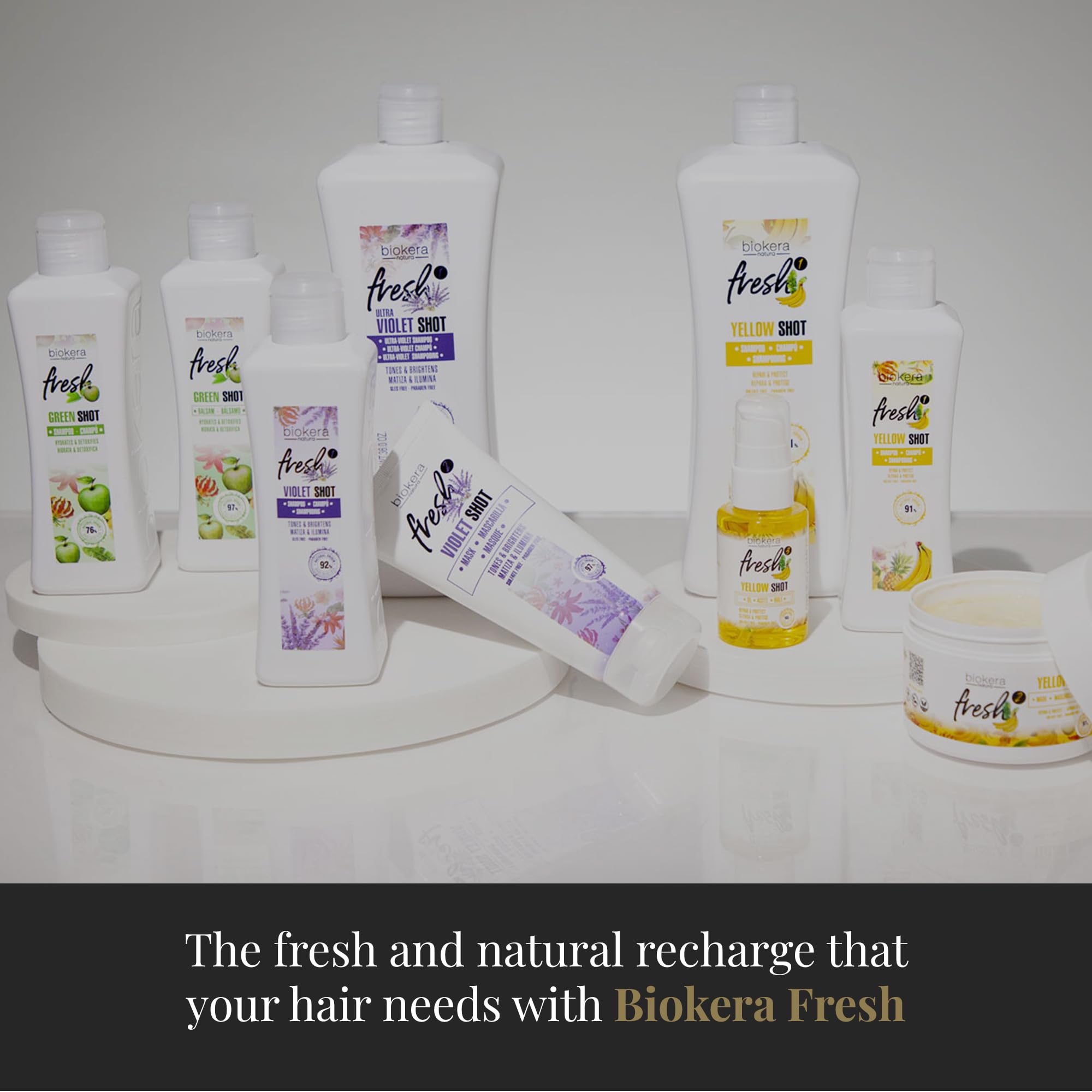 SALERM - Activador de Rizos en Crema - Curly Cream Yellow Shot - 300 ml - Biokera Fresh - Rizos Definidos - Hidratación Profunda del Cabello - Elimina el Encrespamiento - Sin Sulfatos ni Parabenos
