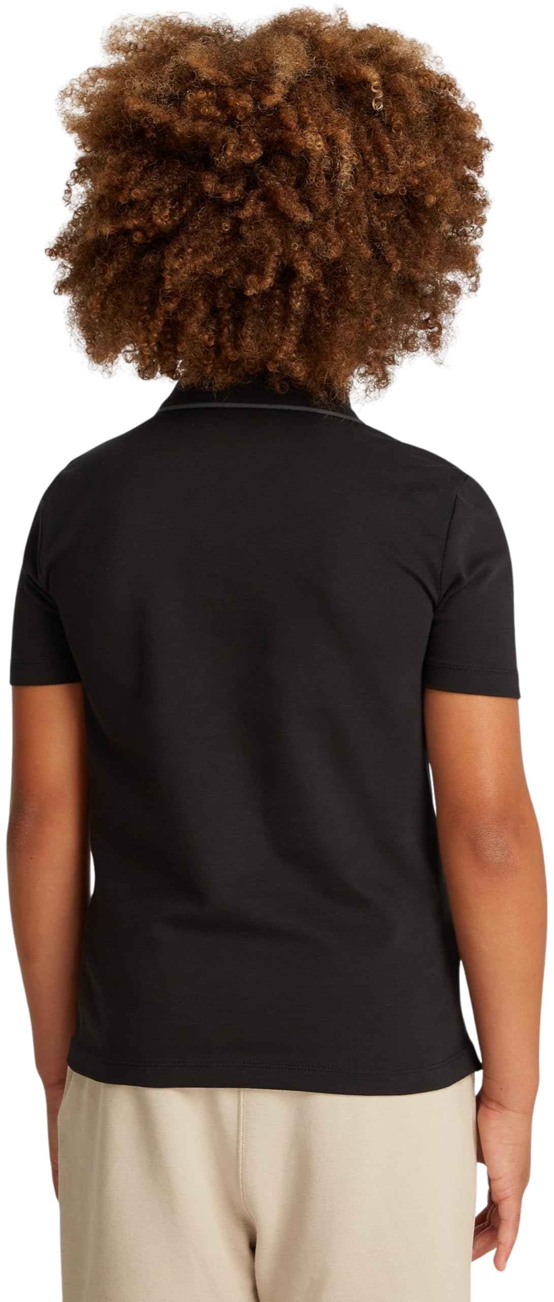 Calvin Klein Embro. CK Logo Pique Polo Ib0ib02370 Polo S/S Bambini e Ragazzi (Pacco da 1)