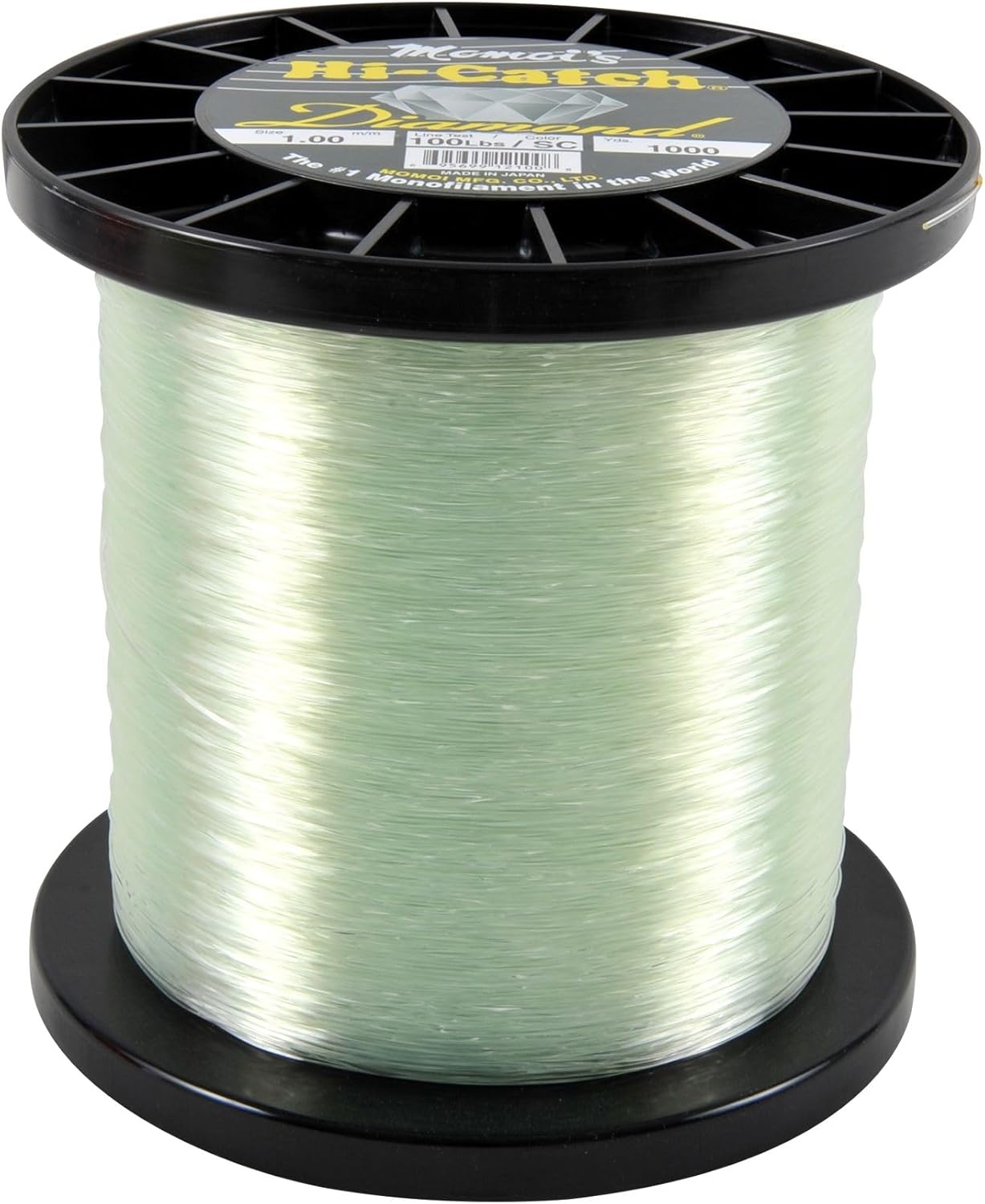 Momoi Hi-Catch 100-Pound 3050-Yard Clear White Line, 5-Pound Mono