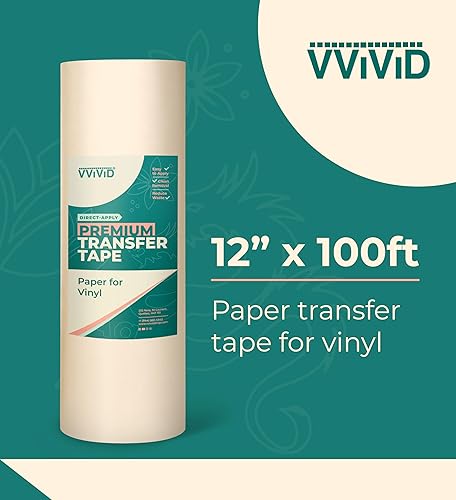 Miniatura 2 de VViViD Cinta de transferencia de alta adherencia de aplicación directa de alta calidad para manualidades de vinilo, papel de fácil aplicación de 12