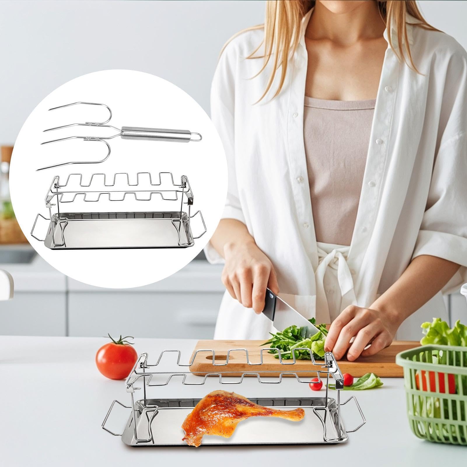Soporte Para Patas De Pollo Soporte Para Muslos Con Tenedor De