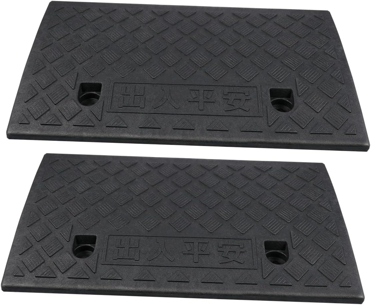 2pcs Plastic Slope Mat Ramps Automotive Heavy Driveway Ramp Duty Motorcycle Dolly Driveways Trucks Ramp for Car Truck Ramp for Motorcycle Ramp for Car