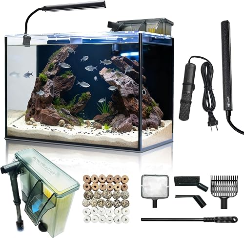 10 Gallon Aquarium Kit with Heater and Filter