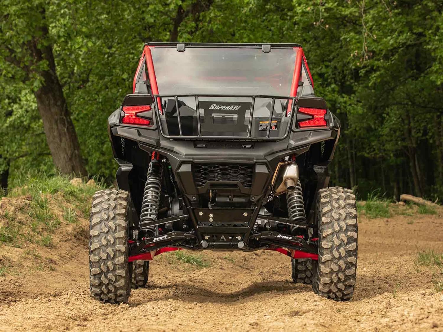 SuperATV Heavy Duty Steel Bed Enclosure Kawasaki Teryx KRX 1000 2020+
