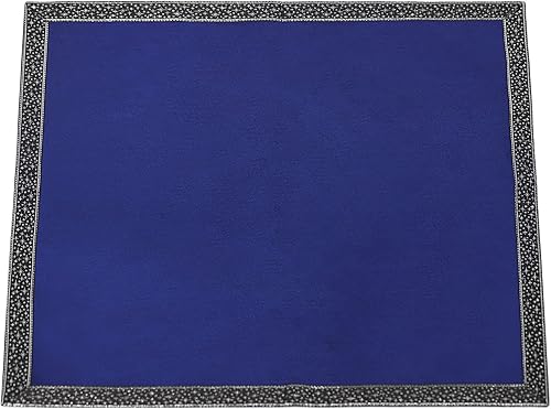 Miniatura 7 de DOARLUO Mantel de tarot de altar - 25.6 x 25.6 pulgadas - Terciopelo Wicca de adivinación con bolsa de cartas de tarot (azul)