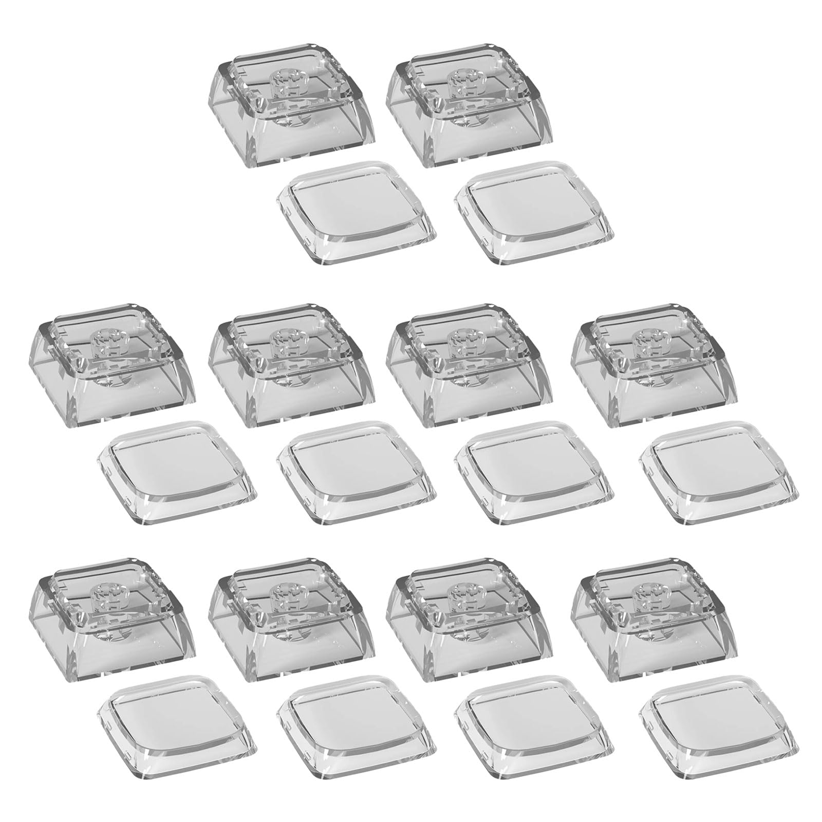 Elnwnnkc 10Pcs Creative Supplements Thick Keycap XDA Profile 1U Cover for Mechanical Keyboards Anti Wear Keycaps