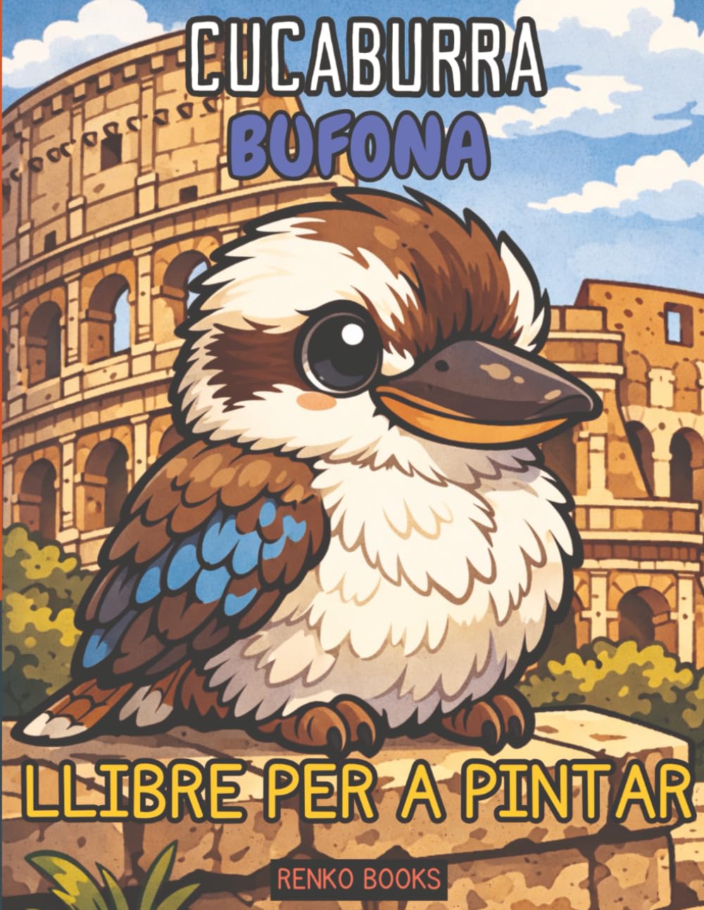 Llibre per a pintar del cucaburra: Ocells australians i cucaburres riallers, escenes de fauna de l'interior d'Austràlia, per a adults i nens, art ... plena, regal per als amants dels ocells