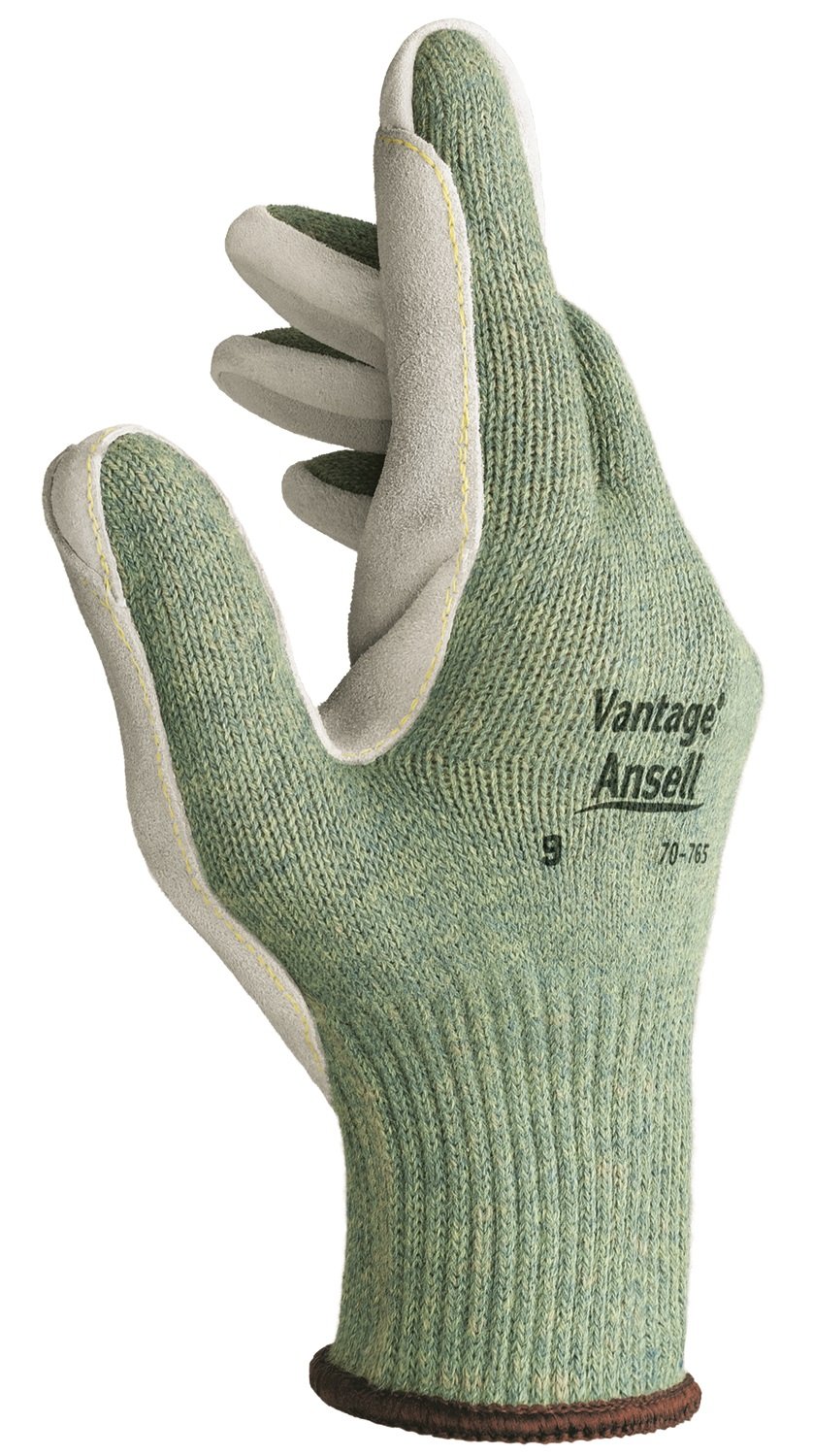 Ansell ActivArmr 70-765 Safety Work Gloves, Cut Resistant, Mechanical Protection, Industrial PPE, Green, Size L (12 works) - Image 2