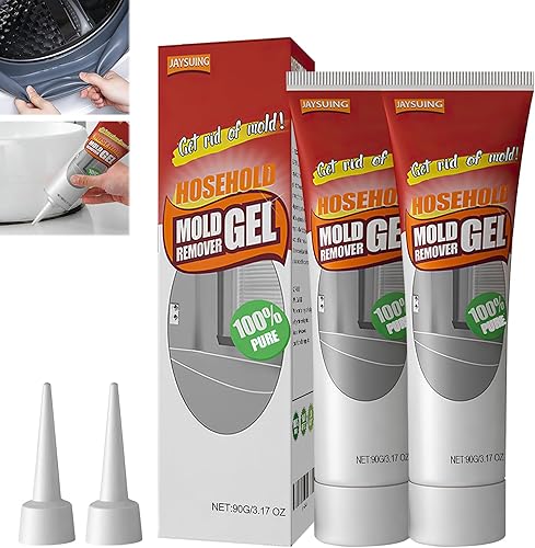 Nuroclean Gel removedor de 2 piezas, gel removedor, adecuado para espacios de azulejos de baño y cocina, limpieza de paredes, altamente eficaz en