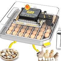 Vista 1 de Incubadoras para huevos para incubar huevos para granja de laboratorio con giro automático de huevos para pollo, patos, ganso, codorniz, 48 huevos