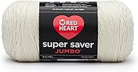 Vista 9 de Red Heart Super Saver - Ovillo de lana jumbo, color blanco suave, 2 unidades (paquete de 1)