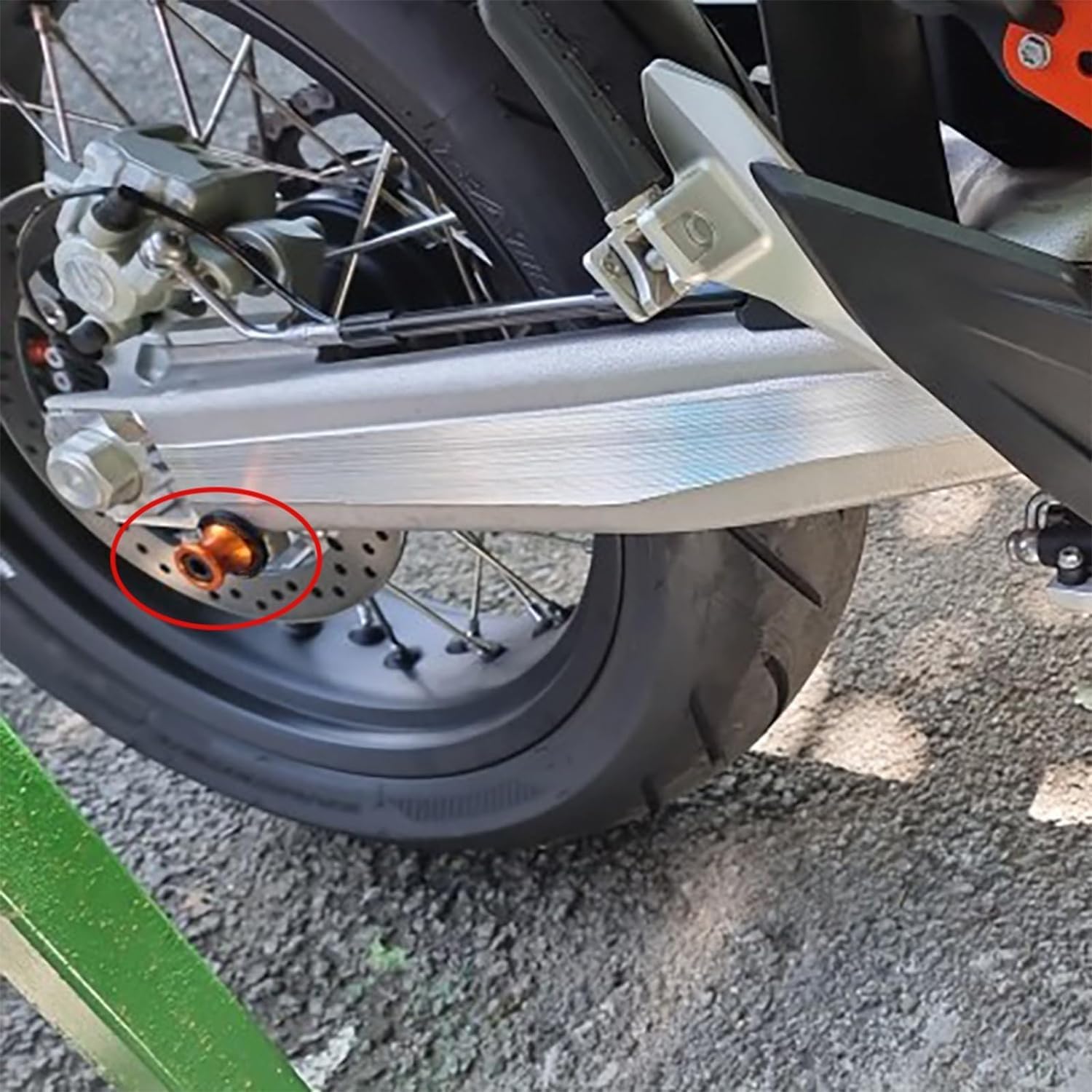 Supporti Alza Moto Per KTM Adventure - 2 Pezzi M10, Nero, Per Forcellone Posteriore E Cavalletto - Foto 6