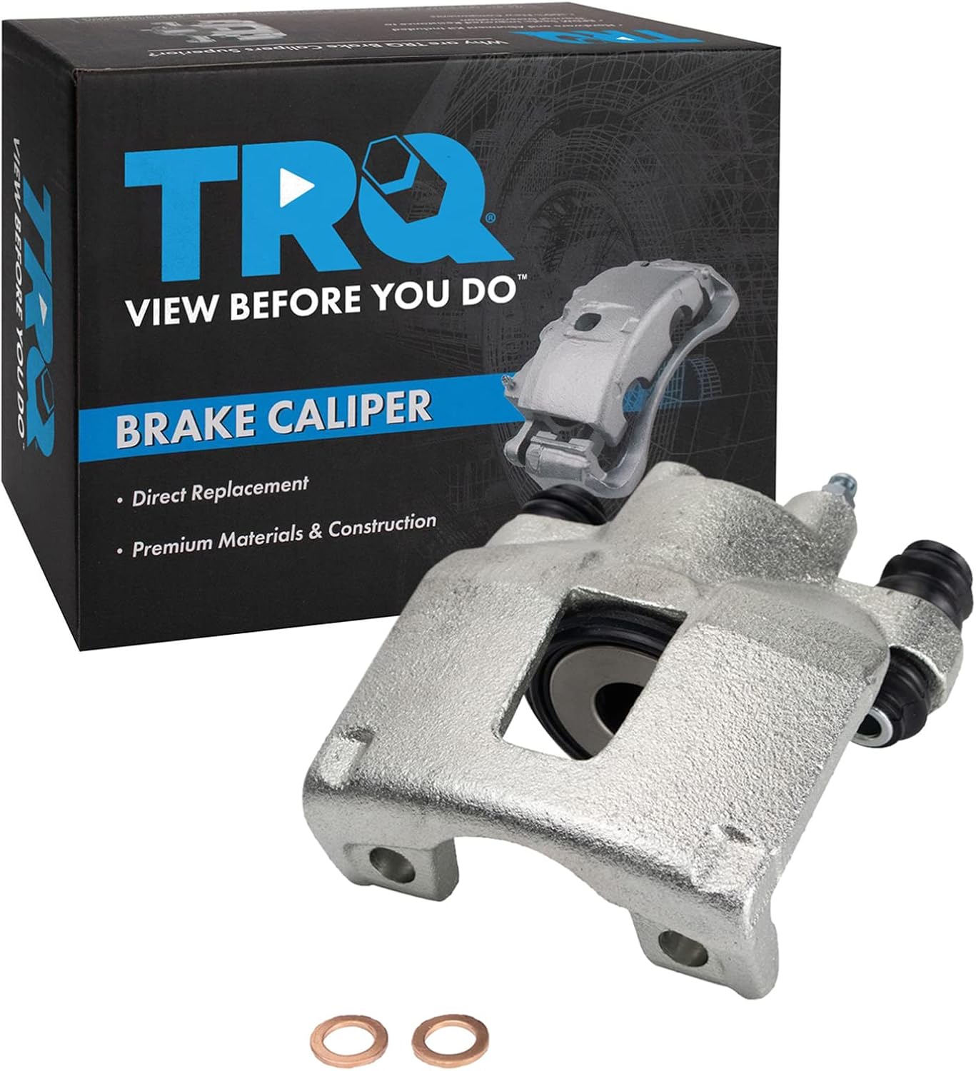 TRQ Rear Right Brake Caliper Passenger Side Compatible with 1994-1998 Jeep Grand Cherokee