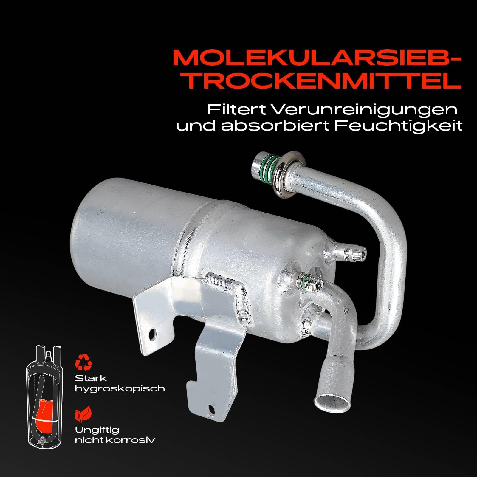 Frankberg Essiccatore Impianto di climatizzazione Compatibile con 2 DY 1.4L Fiesta V JD JH 1.4L Fiesta V JD JH 1.2L Fusion JU 1.4L 2 DY 1.2L Replace# 1209041,1148935
