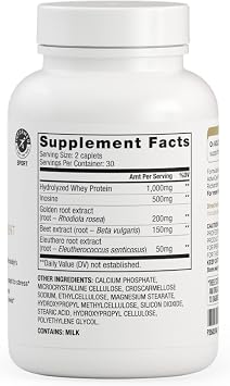 AdvoCare O2 Gold - Blood Oxygen Supplement with Rhodiola Rosea Root & Hydrolyzed Whey Protein - Supports Energy* - 60 Caplets