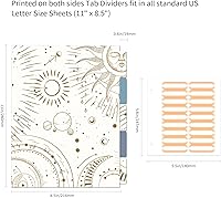 Vista 11 de Ospelelf Mini 3 Ring Binder, 2 Inch, Cute Pink Marble Binder for 5.5" x 8.5" with 5 Tab Dividers, File Folder Labels and Low Profile Clipboards