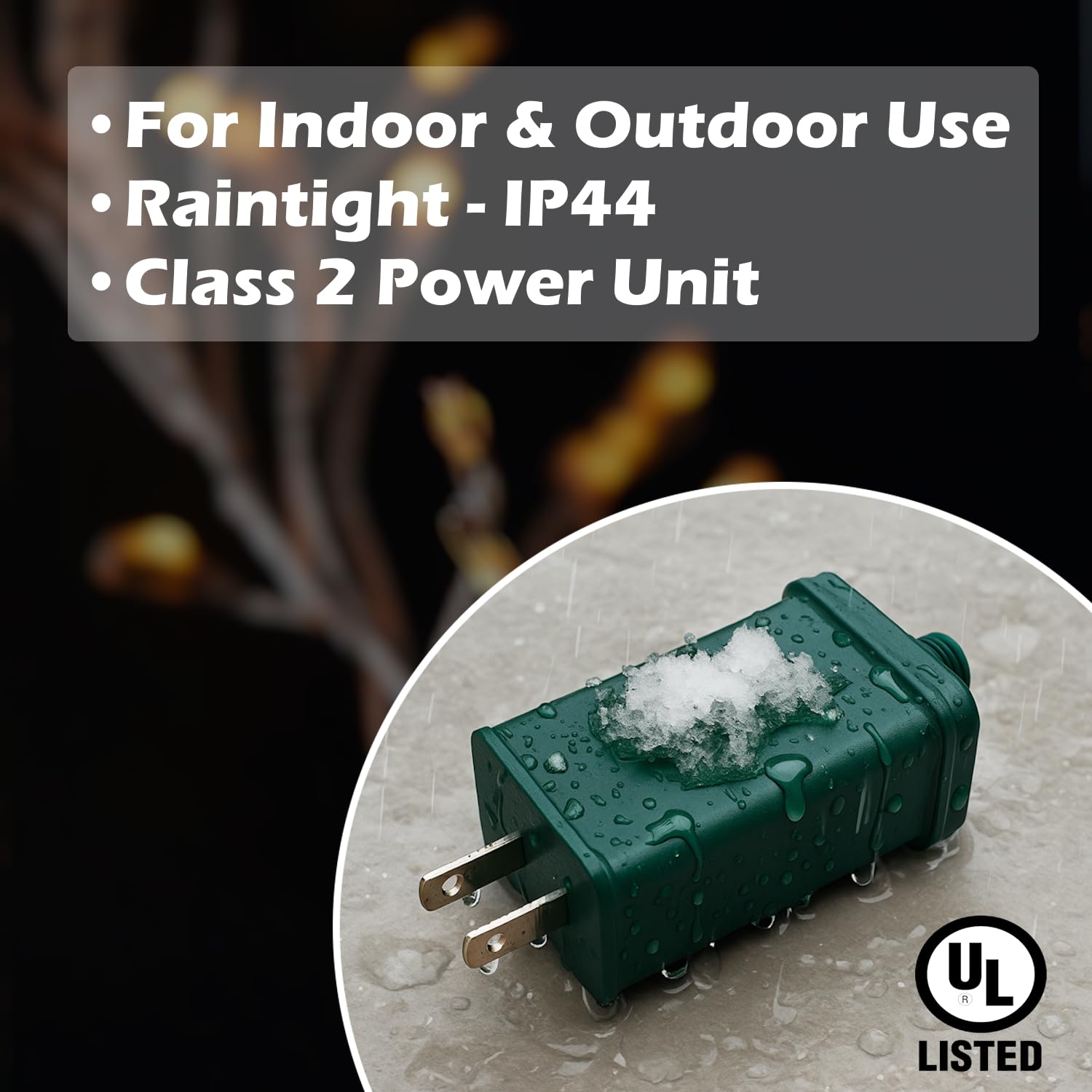 LED Transformer for Christmas Lights - Raintight IP44 -5