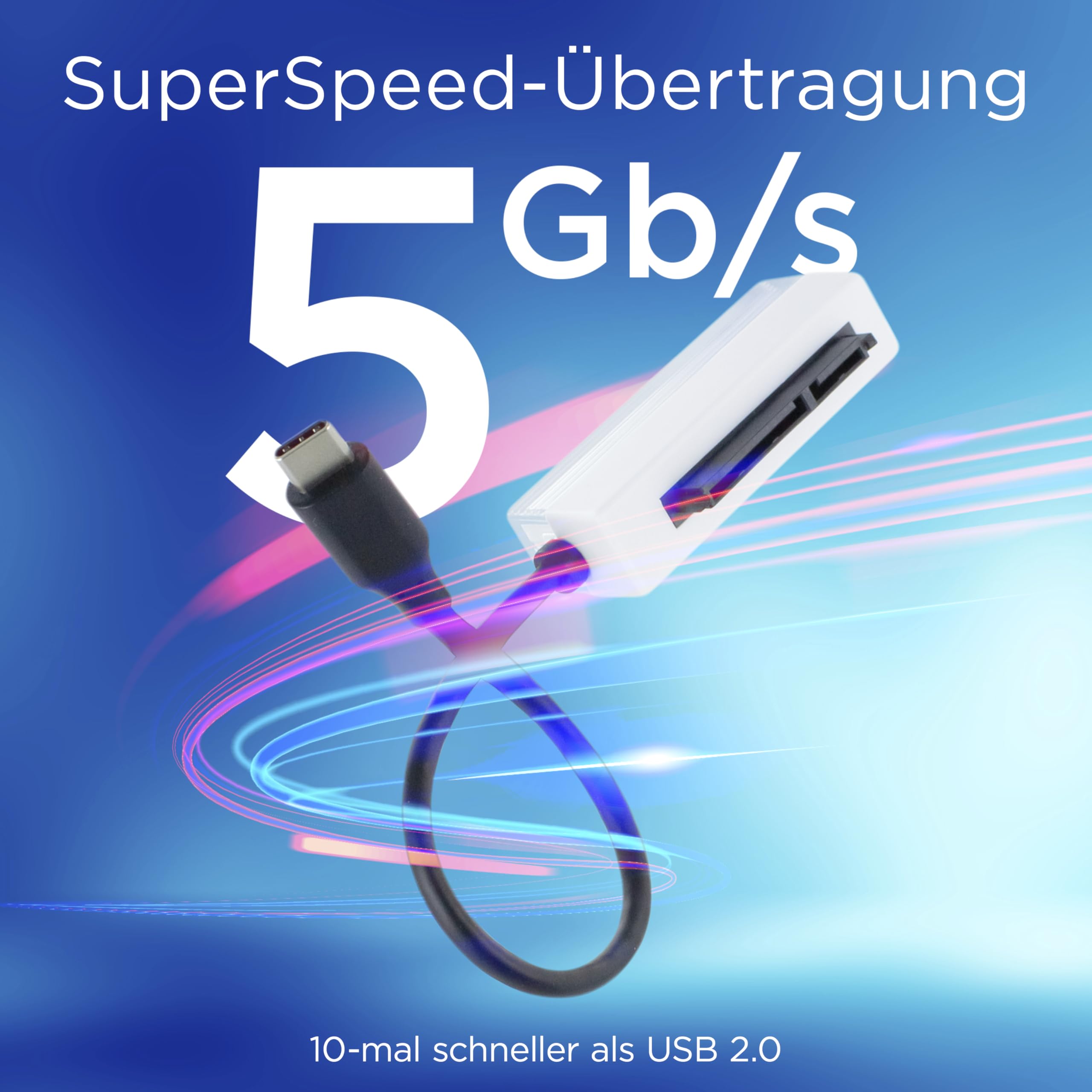 Integral Adapter USB-C na SATA SSD z kablem, 2,5-calowy dysk twardy SATA na USB typu C, kompatybilny z HDD i SSD I/II