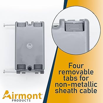 新品 Plastic - Space Mood & Electric Soul Pack of 4) Plastic Electrical Box, Grey Outlet Box, Single
