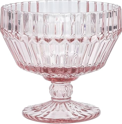 Vista 21 de Fortessa Archie - Cuenco de cristal para cereales, 22.8 onzas, color rosa