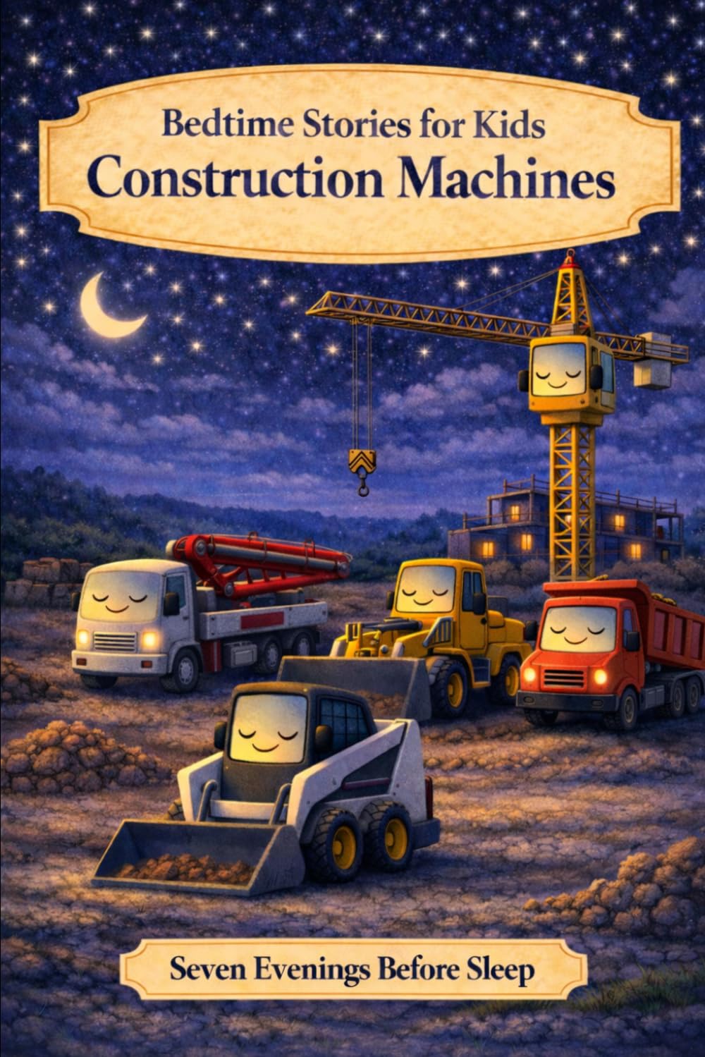 Construction Machines: Bedtime Stories for Kids (Seven Evenings Before Sleep Stories)