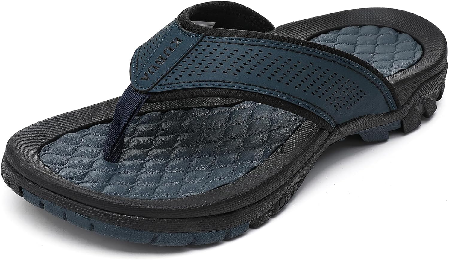 KUBUA Men’s Beach Flip-Flops Water Sandals Outdoor Athletic Thong Sandal Slippers