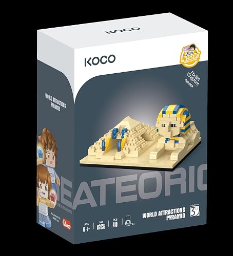 Koco World Famous Monuments Pyramid Toy Building 410-Piece Set