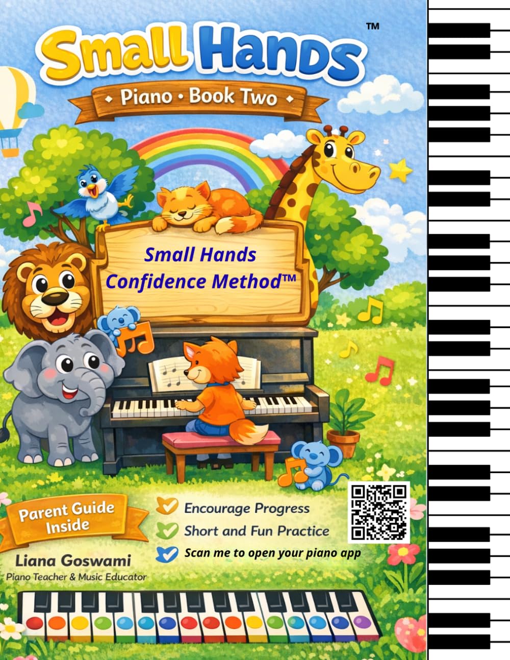 Small Hands(Piano book 2): A Creative Piano Method for Kids Ages 4–7 • Step-by-Step Lessons, Music Reading & Fun Practice (Small Hands(Step-by-step piano lessons for children))