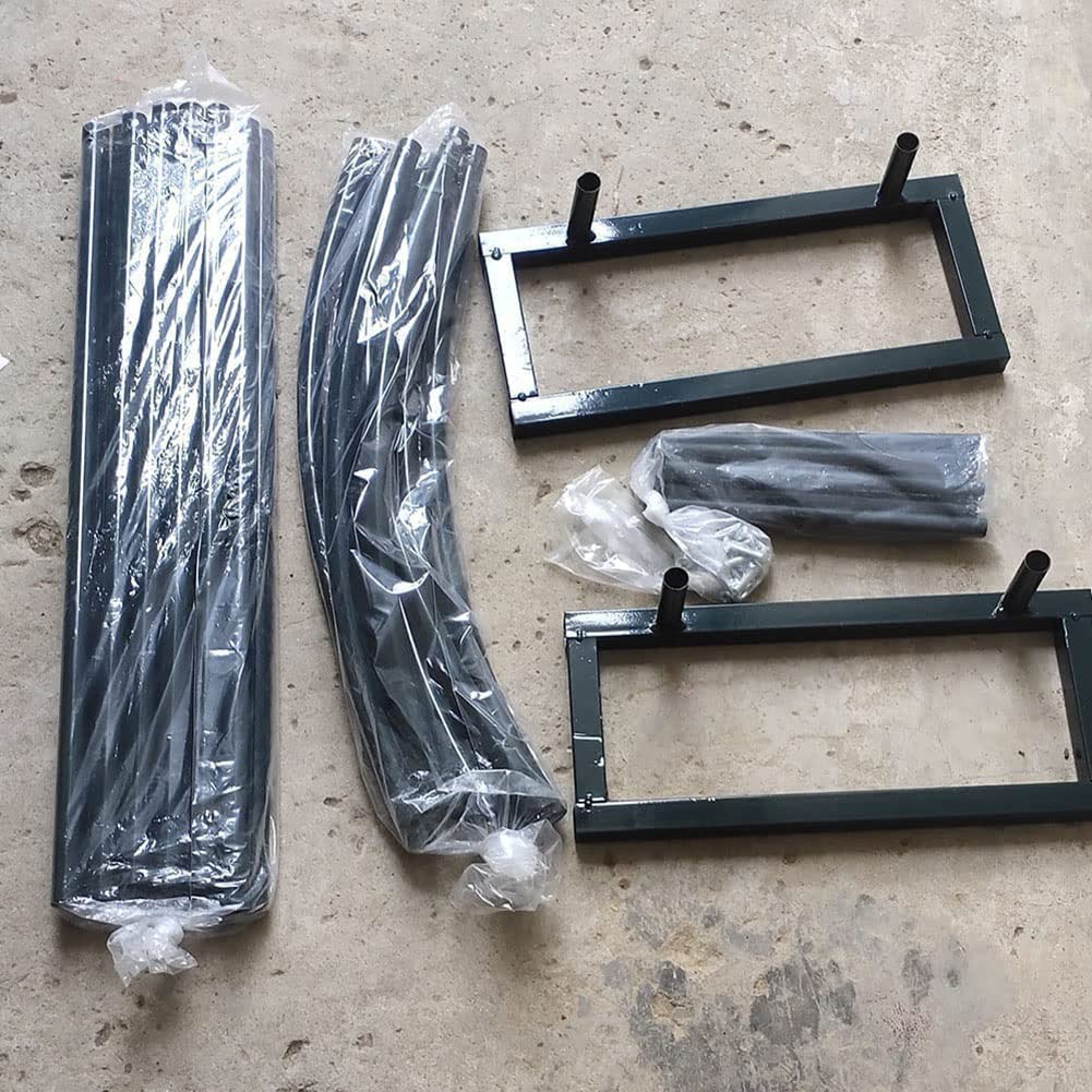Großer Metall-Gartenbogen für Kletterpflanzen, stützt robuste Rosenbögen, Blumenständer, schwarz, Gartendekoration, 1,2 m x 2,2 m