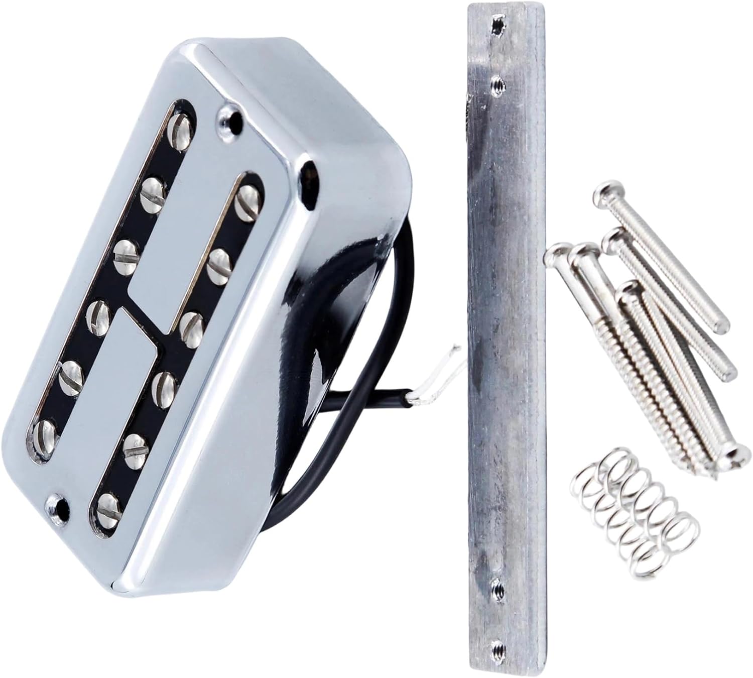 Acoustic Guitar Pickups Acoustic Guitar Humbucker Pickup Kit For Instrument Neck And Bridge Accessories(Gold NB Set)