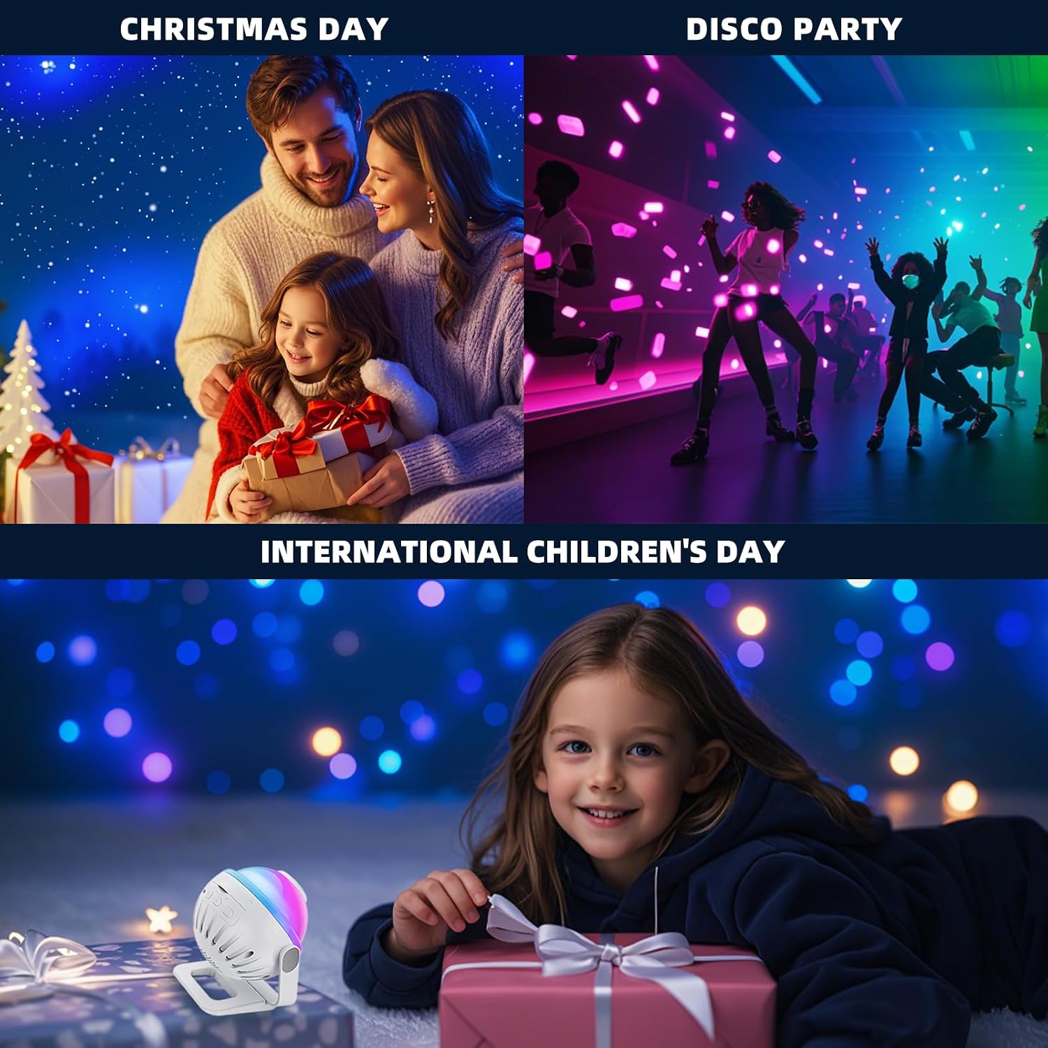 Galaxy Star Projector with Speaker, 256 Modes LED Night Light for Kids and Adults, APP/Remote Control, 360° Rotate, Perfect Room Decor & Gifts, Aurora Projector