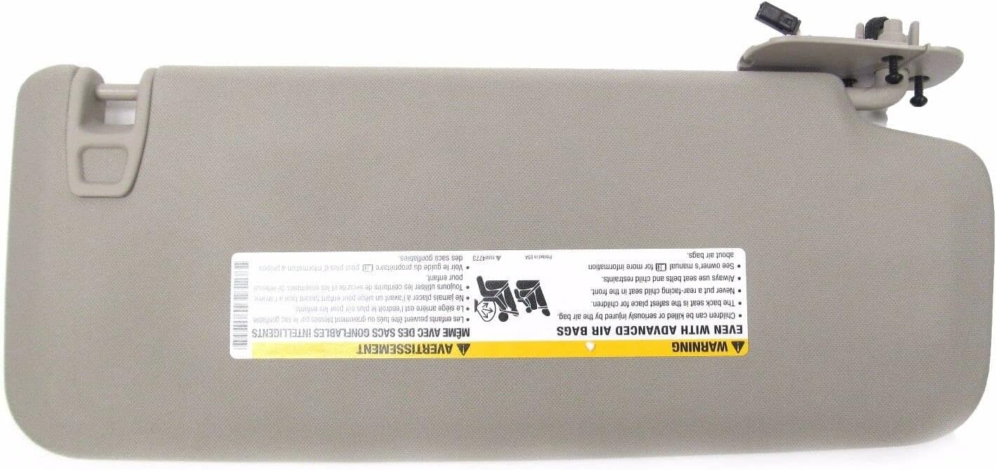 OEM NEW Interior Driver Side Sun Visor Shade Gray 07-14 Chevrolet GMC 22850306