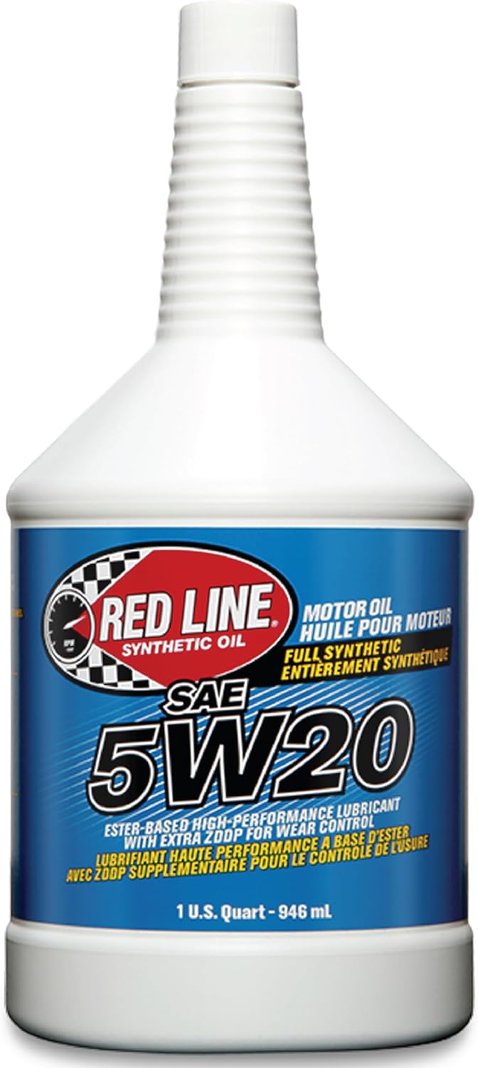 Red Line 15204 SAE 5W20 Fully Synthetic Motor Oil - 1 Quart (2 Pack)